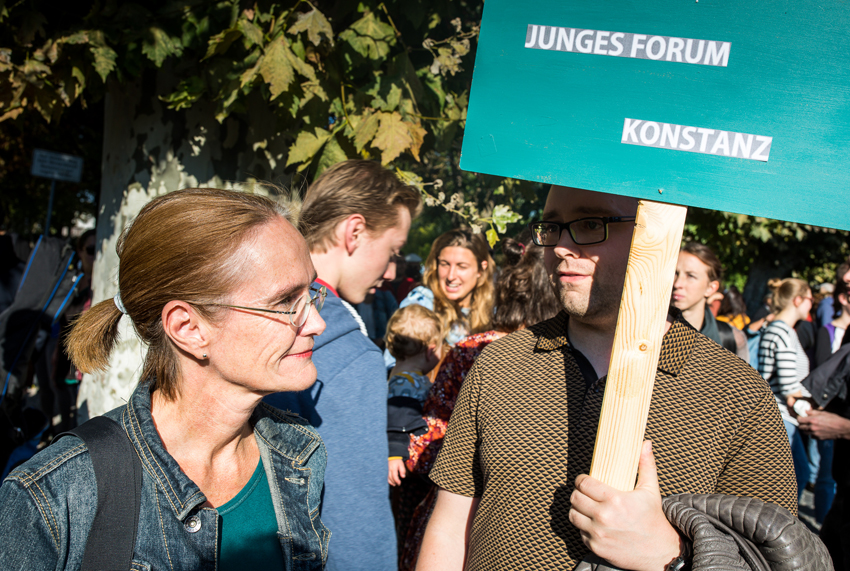 Das JFK bei der WIRSINDMEHR Demo in Konstanz